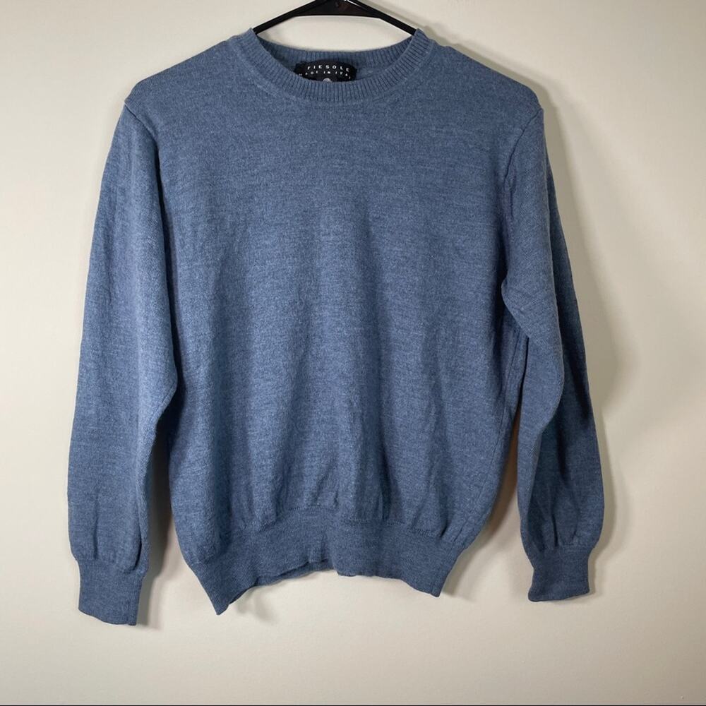Fiesole Gray Wool Long Sleeve Sweater‎ Size M